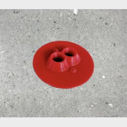 Aflastningsplade -  2 X 20mm flexr�r (pose � 10 stk.)